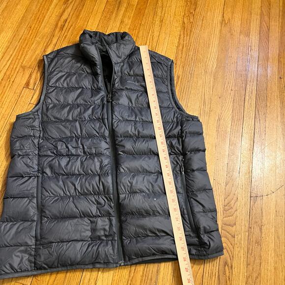 Eddie Bauer Puffer Vest Mens Large Gray Down Jacket ** - Picture 7 of 7